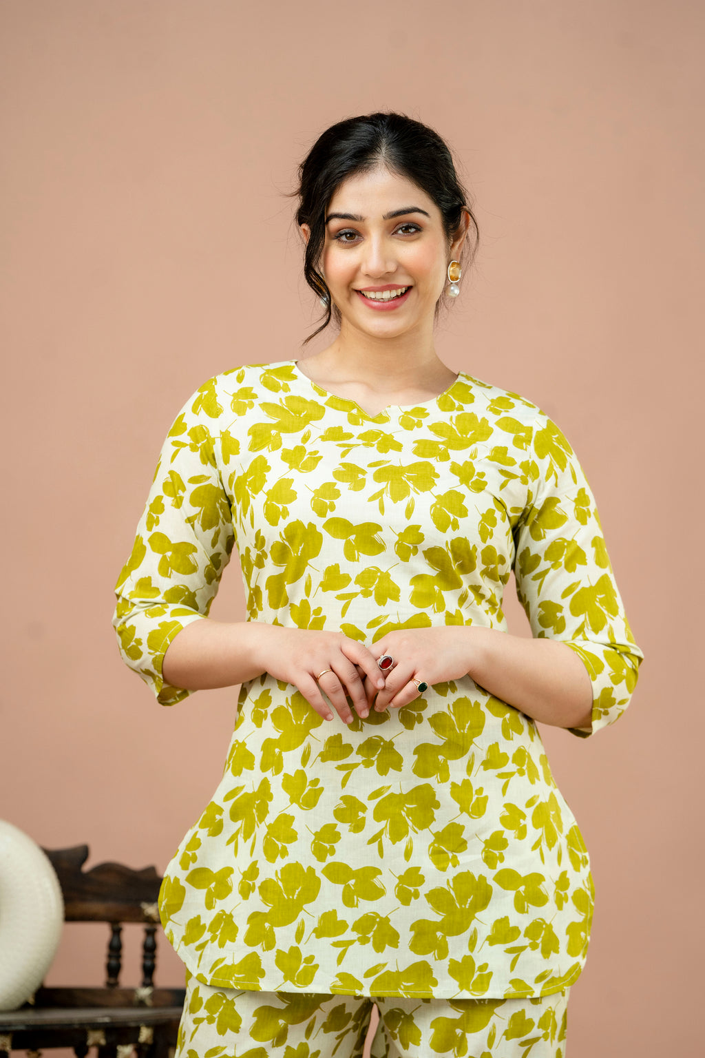 Women Parrot Floral Printed Co-Ord Set