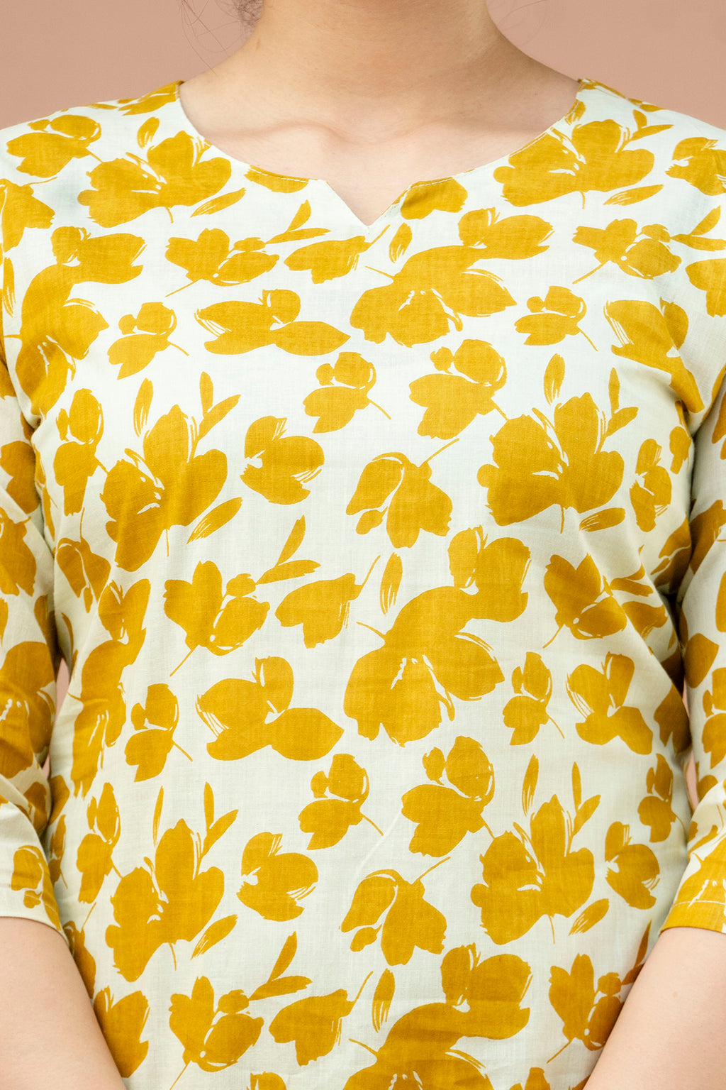 Women Mustard Floral Printed Co-Ord Set